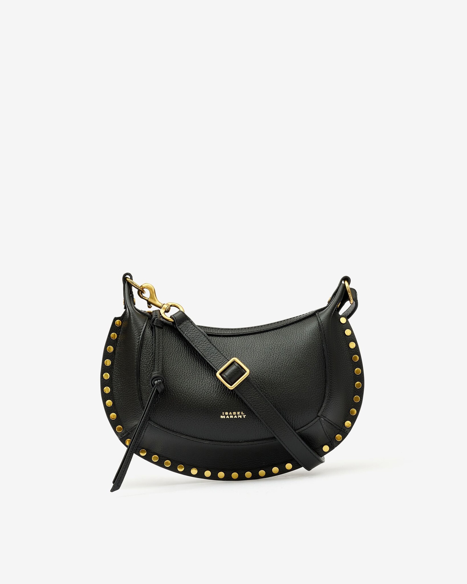 Bag Isabel Marant Oskan Moon black grained leather