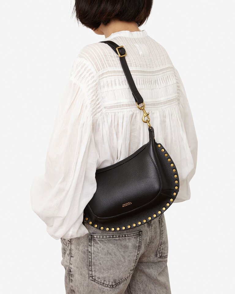 Isabel Marant Bag Oskan Moon black grained leather