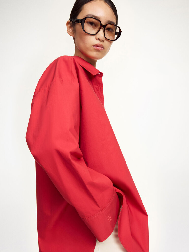 Malene Birger Blouse Malene Birger Derris Pompeian red