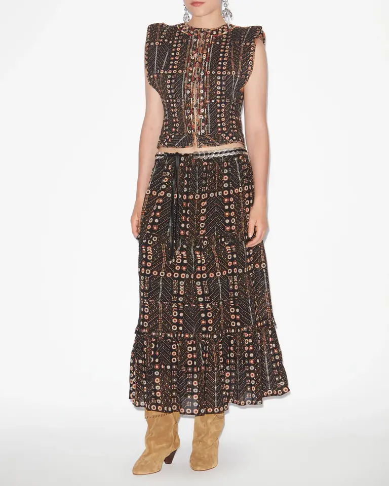 Marant Étoile Skirt Marant Etoile Diya faded black