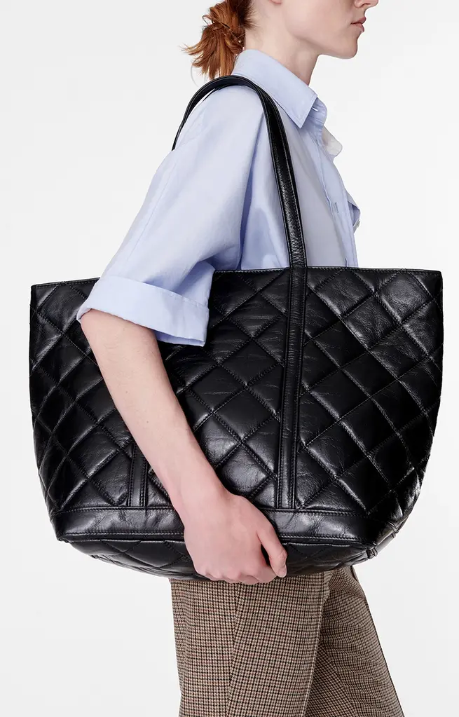 Vanessa Bruno Bag Vanessa Bruno Quilted Leather XL black