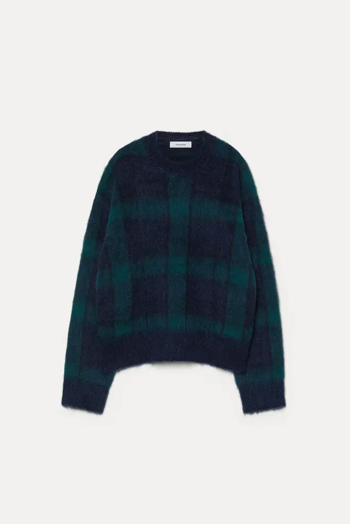 Pomandère Pull Pomandere 252-8462 74339 navy green check