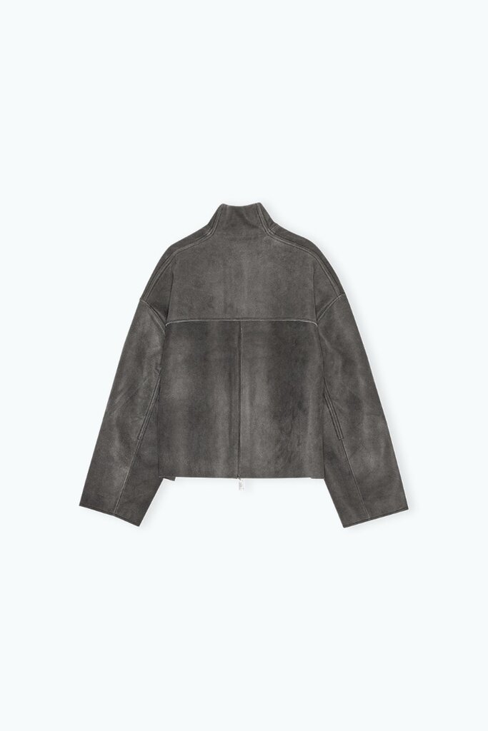 Remain Jacket Remain Bonded leather dark grey