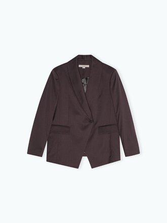 Remain Blazer Remain Double breasted dark brown/black coffee