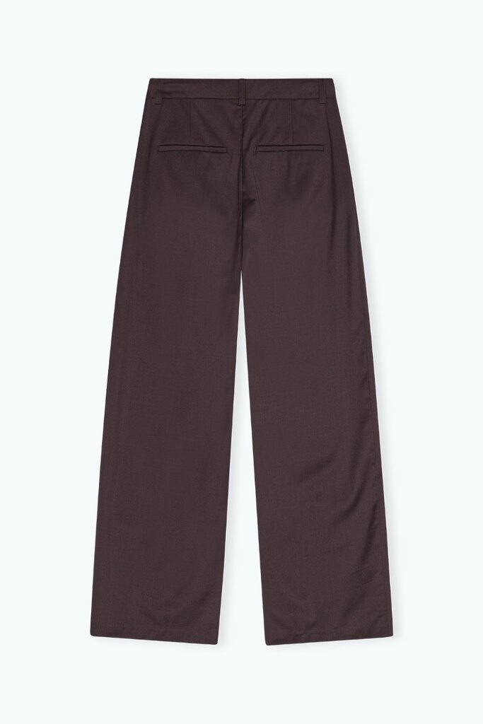 Remain Pants Remain Cocoon suiting with pleats dark brown