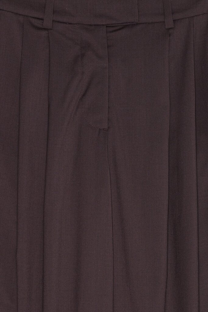 Remain Pants Remain Cocoon suiting with pleats dark brown