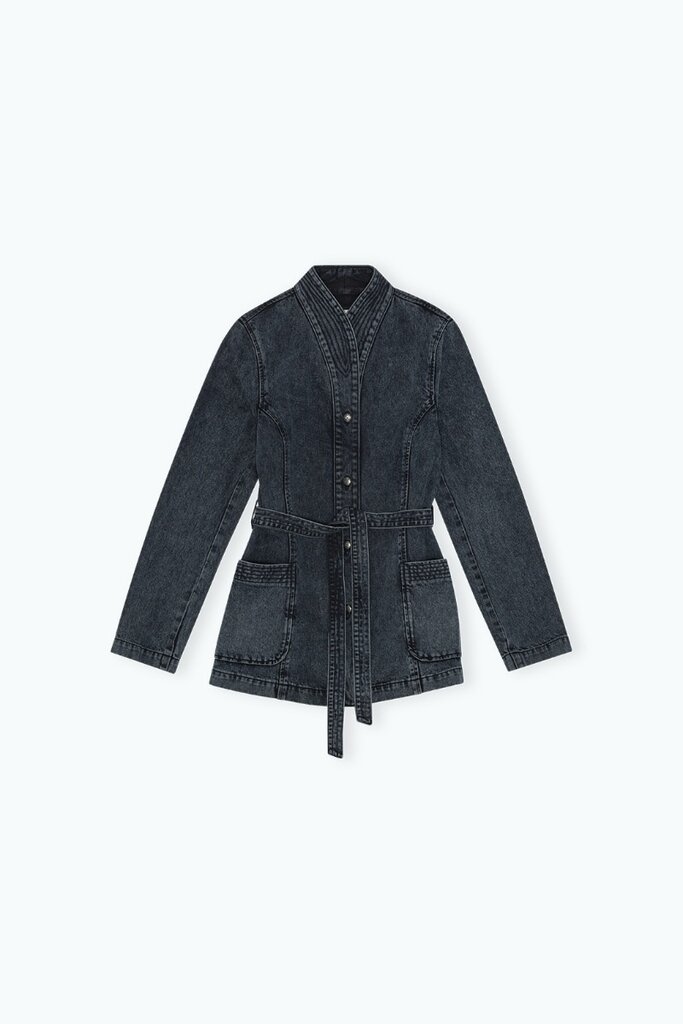 Remain Jacket Remain Belted denim black
