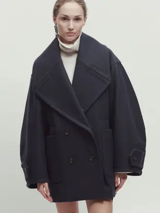 Erika Cavallini Coat Erika Cavallini P6WM01 navy