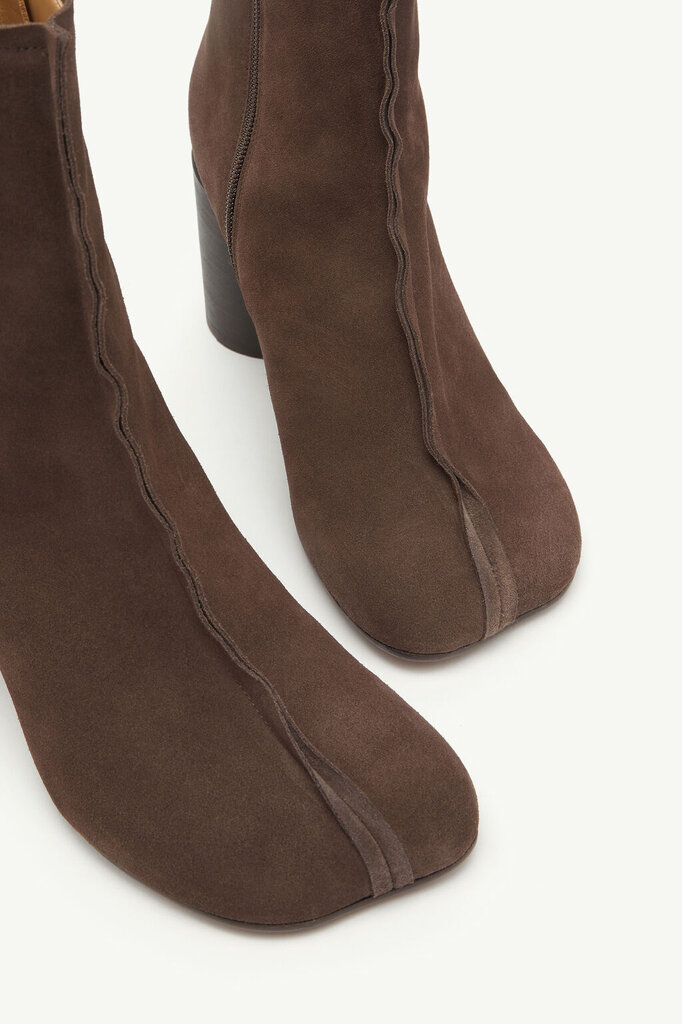MM6 Maison Margiela Ankle boots MM6 Anatomic stitch brown suede