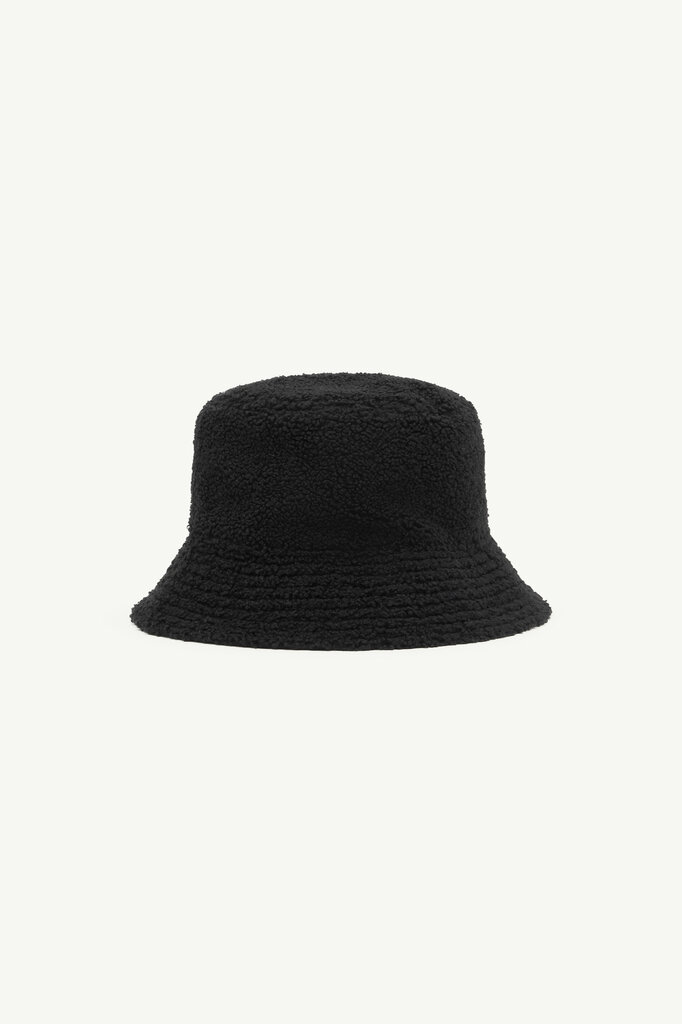 MM6 Maison Margiela Hat MM6 Reversible teddy nylon bucket hat black
