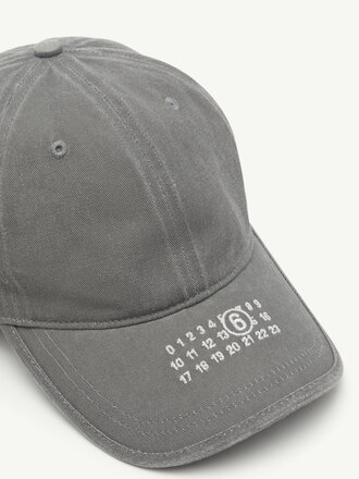 MM6 Maison Margiela Cap MM6 Washed cotton label grey