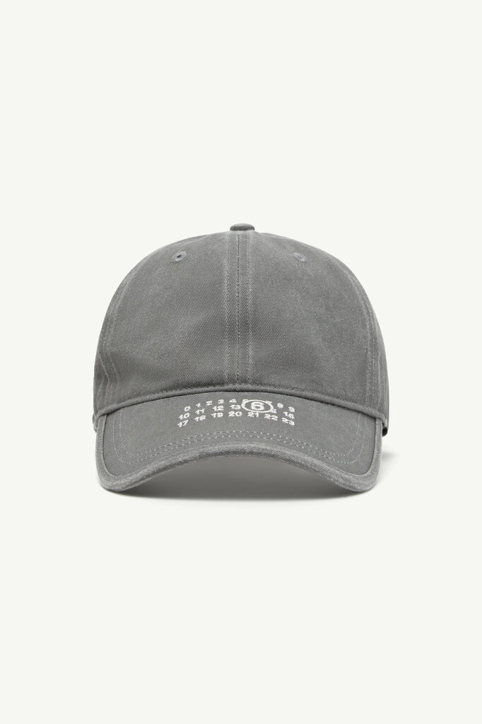 MM6 Maison Margiela Cap MM6 Washed cotton label grey