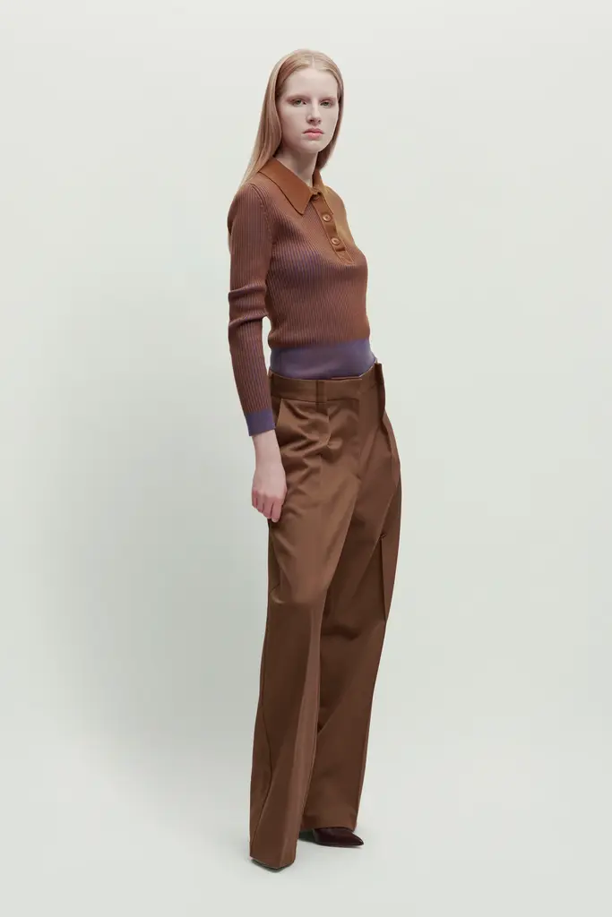 Erika Cavallini Trousers Erika Cavallini P6WR02 camel