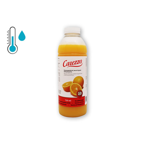 Carezzo Sinaasappeldrink - 1 x 750 ml, met 10 gram eiwit per portie en bron van vezel