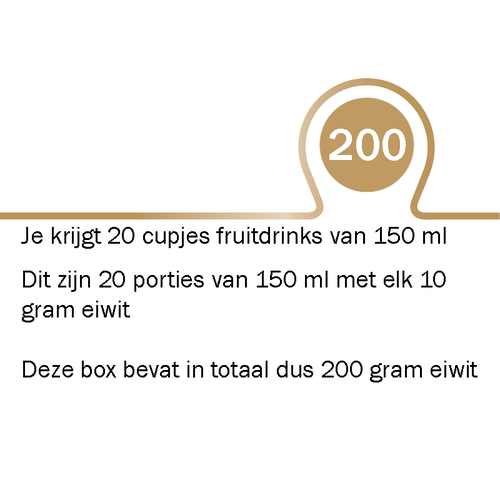 Carezzo Cupjes Voordeelbox - Appel - Aardbeidrink 20 x 150 ml, bevat 10 gram eiwit en is een bron van vezels