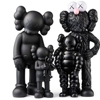 大得価HOT】 MEDICOM TOY - KAWS FAMILY BROWN/BLUE/WHITE & BLACK