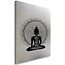 Schilderij Boeddha mandala, 4 maten, zwart-wit, Premium print