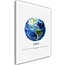 Schilderij Aarde, 2 maten, blauw/groen/wit, Premium print