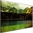 Schilderij Bergmeer, 2 maten, groen, Premium print