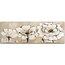 Schilderij 3 witte bloemen, 2 maten, wit/beige, Wanddecoratie (print op canvas)