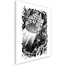 Schilderij ,Aanval van ruimteschip , 2 maten , zwart wit , wanddecoratie ,Premium Print