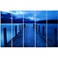 Schilderij , Blauwe Steiger ,4 maten , 5 luik , wanddecoratie , Premium print , XXL