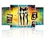 Schilderij , 3 Afrikaanse vrouwen , multikleur , 4 maten , 5 luik , wanddecoratie , Premium print , XXL