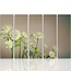 Schilderij , Bloemen in de mist , multikleur ,4 maten , 5 luik , wanddecoratie , Premium print , XXL