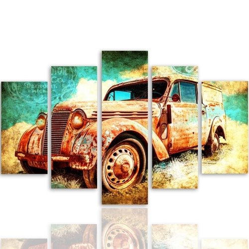 Schilderij Oldtimer, vintage, 4 maten, XXL, premium print Schilderij Oldtimer, vintage, 4 maten, XXL, premium print