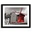 Foto in frame , Moulin Rouge ,70x100cm , zwart wit rood, wanddecoratie