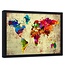 Foto in frame , Kleurrijke Wereld , 120x80cm , multikleur , wanddecoratie