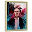 Foto in frame , Frida Kahlo , Kunstschilderes , 70x100cm , multikleur , wanddecoratie