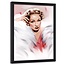 Foto in frame , Marlene Dietrich , 70x100cm , multikleur , Premium print