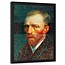 Foto in frame , zelfportret van Vincent van Gogh , 70x100cm , multikleur , Reproductie