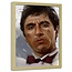 Foto in frame , Scarface , Al Pacino , 70x100cm , bruin wit zwart , wanddecoratie , Premium print
