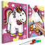 Doe-het-zelf op canvas schilderen - Unicorns