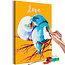 Doe-het-zelf op canvas schilderen - Parrots in Love