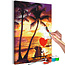 Doe-het-zelf op canvas schilderen - Love and Sunset