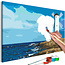 Doe-het-zelf op canvas schilderen - Lighthouse with Windmill