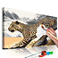 Doe-het-zelf op canvas schilderen - Cheetah