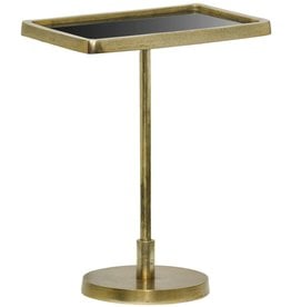 Mister Habitat The Hamilton Rechthoekige Tafel - Antique Goud & Zwart Glas