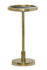 Mister Habitat The Hamilton Ronde Tafel - Antique Goud & Zwart Glas