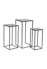 Mister Habitat Plantenstandaard Soho Set van 3 - Oxidise Bruin Aluminium/ijzer