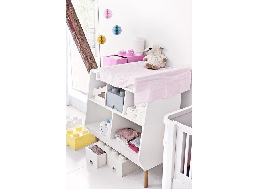 Brick 8 Opbergbox 2 Lades Roze