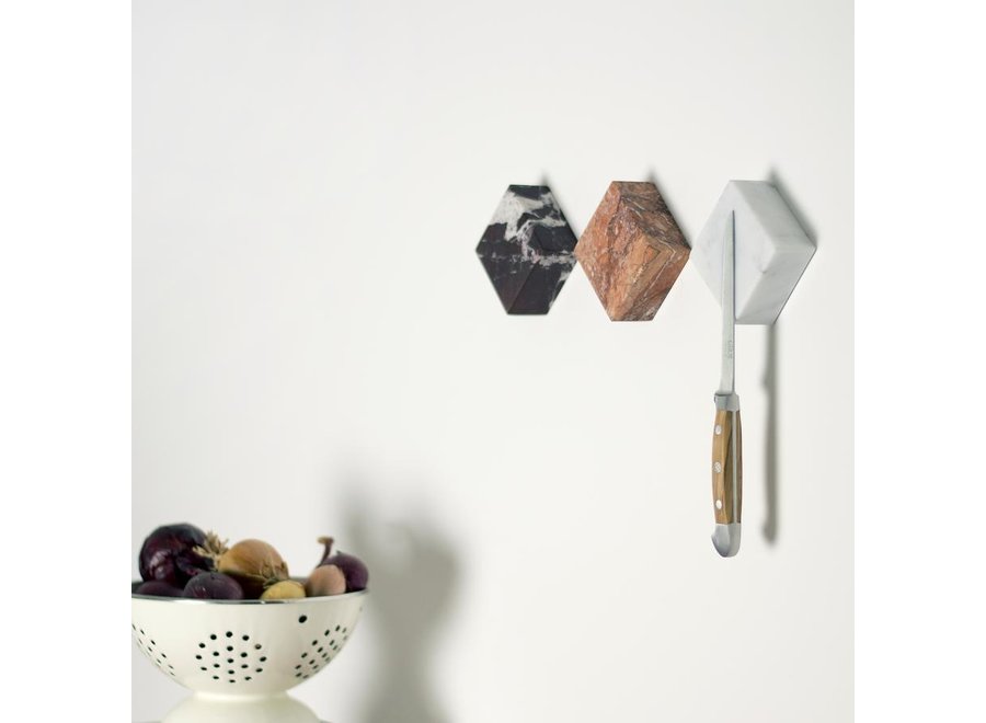 Magneetblokje MONOLYTH I Carrara Marmer