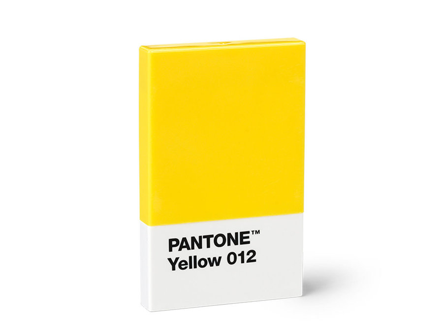 Pantone Kaarthouder Geel Yellow 012