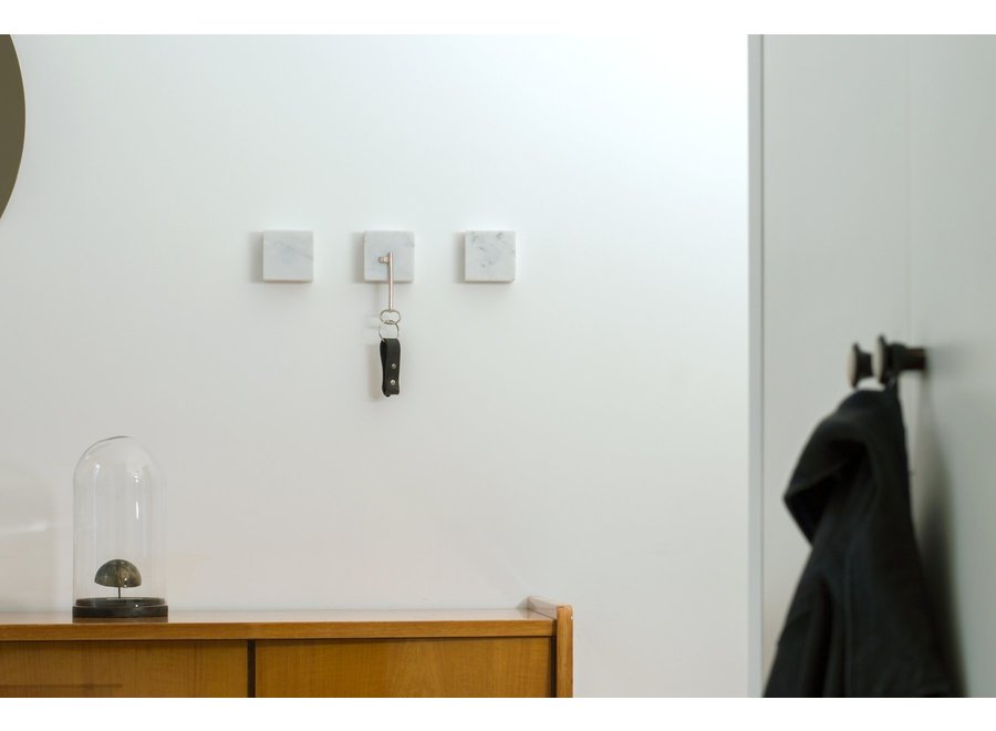 Magneetblokje MONOLYTH I Carrara Marmer