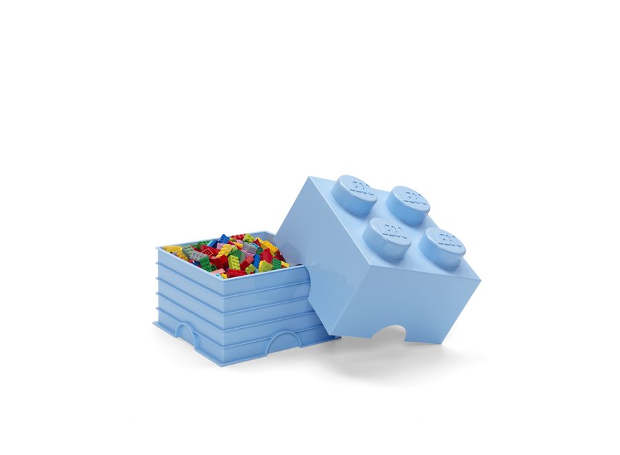 Opbergbox Brick 4 Licht Blauw 6L