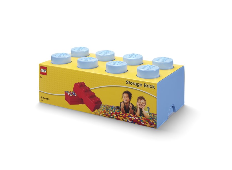 Opbergbox Brick 8 Licht Blauw 12L