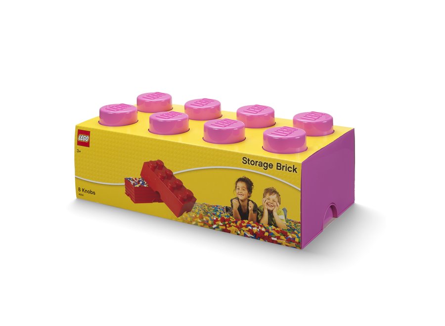 Opbergbox Brick 8 Roze 12L